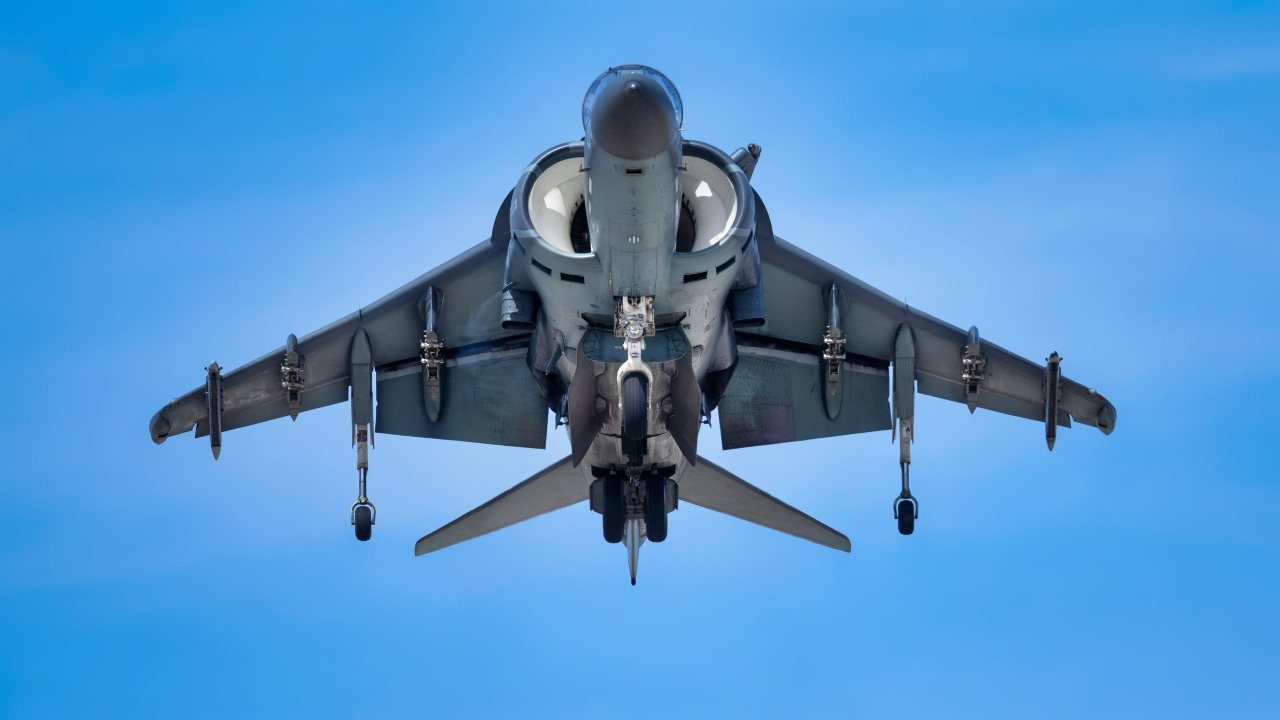 Harrier on Aircraft Carrier