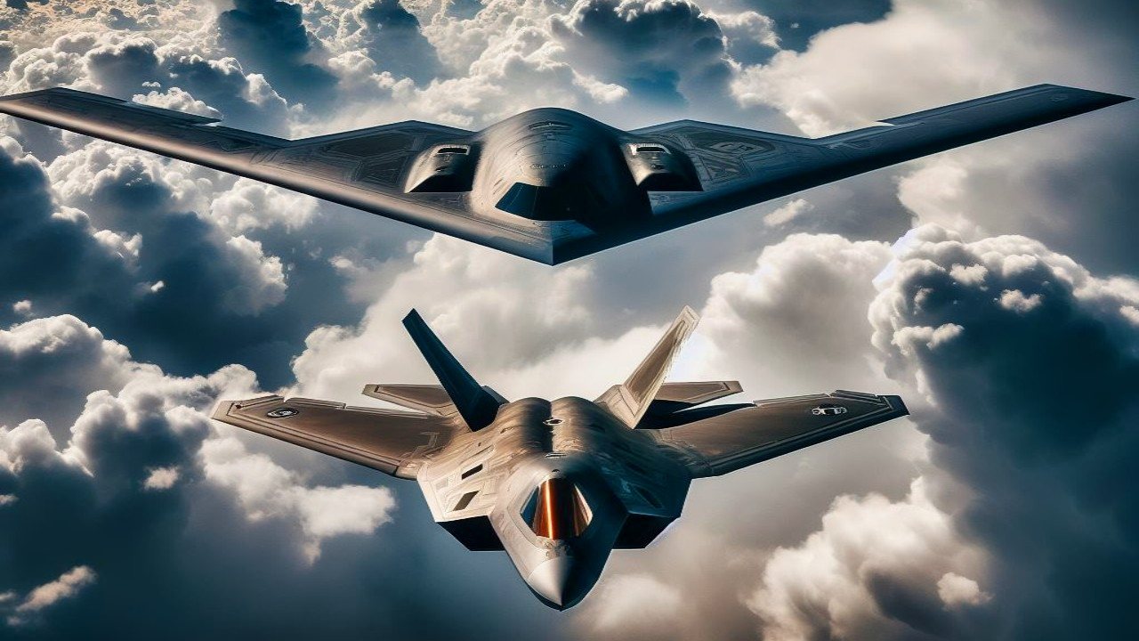 B-21 Raider and F-22