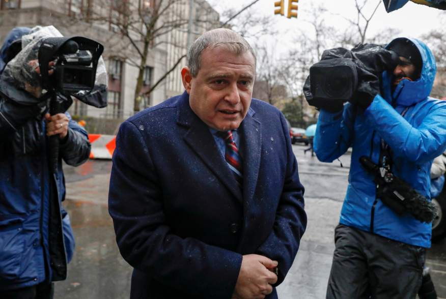 Ukrainian-American businessman Lev Parnas, an associate of President Donald Trump's personal lawyer Rudy Giuliani, arrives for a bail hearing at the Manhattan Federal Court in New York, U.S., December 17, 2019. REUTERS/Brendan McDermid/