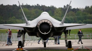 A Lockheed Martin F-35 aircraft is seen at the ILA Air Show in Berlin, Germany, April 25, 2018. REUTERS/Axel Schmidt