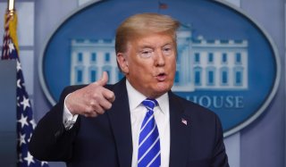 U.S. President Donald Trump addresses the daily coronavirus task force briefing at the White House in Washington, U.S., April 23, 2020. REUTERS/Jonathan Ernst