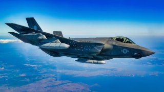 F-35 Flying with Anti-Ship Missiles