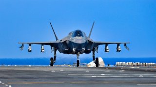 F-35 on Aircraft Carrier Deck