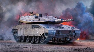 Israel Hamas War in Gaza Merkava Tank