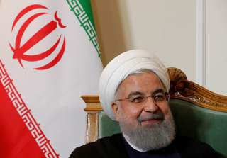  Iranian President Hassan Rouhani looks on during a meeting with Swiss President Alain Berset (not pictured) during an official visit in Bern, Switzerland, July 2, 2018. REUTERS/Denis Balibouse