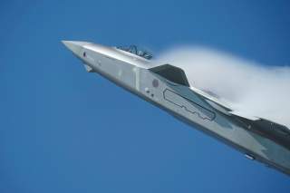 A J-20 stealth fighter of Chinese People's Liberation Army Air Force (PLAAF) performs during the China International Aviation and Aerospace Exhibition, or Zhuhai Airshow in Zhuhai, Guangdong province, China November 6, 2018. REUTERS/Stringer ATTENTION EDI