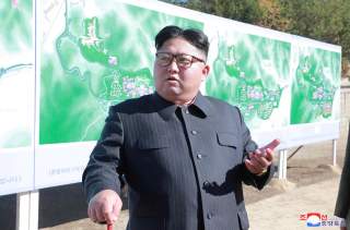 FILE PHOTO North Korean leader Kim Jong Un inspects a construction site in Yangdeok, in this undated photo released on October 31, 2018 by North Korea's Korean Central News Agency (KCNA). KCNA/File Photo via REUTERS. ATTENTION EDITORS - THIS IMAGE WAS PRO