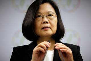 Taiwan President Tsai Ing-wen announces her resignation as chairwoman of the Democratic Progressive Party (DPP) after local elections in Taipei, Taiwan November 24, 2018. REUTERS/Ann Wang