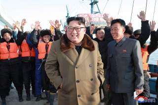 North Korean leader Kim Jong Un visits fisheries in the Donghae area, North Korea, in this picture released by the Korean Central News Agency on December 1, 2018. KCNA via REUTERS ATTENTION EDITORS - THIS IMAGE WAS PROVIDED BY A THIRD PARTY. REUTERS IS UN