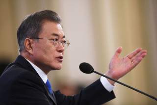 South Korean President Moon Jae-in holds his New Year press conference at the presidential Blue House in Seoul on January 10, 2019. Jung Yeon-je/Pool via REUTERS