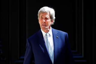 Former U.S. Secretary of State John Kerry arrives at the 