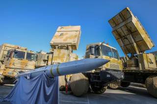 The domestically built mobile missile defence system Bavar-373 is displayed on the National Defence Industry Day in Tehran, Iran August 22, 2019. Tasnim News Agency/Handout via REUTERS