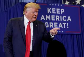 U.S. President Donald Trump holds a campaign rally in Fayetteville, North Carolina, U.S., September 9, 2019. REUTERS/Kevin Lamarque