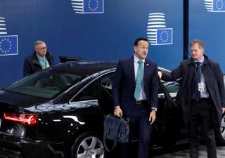 Ireland's Prime Minister (Taoiseach) Leo Varadkar arrives for the second day of the European Union leaders summit dominated by Brexit, in Brussels, Belgium October 18, 2019. Olivier Matthys/Pool via REUTERS