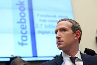 Facebook Chairman and CEO Mark Zuckerberg testifies at a House Financial Services Committee hearing in Washington, U.S., October 23, 2019. REUTERS/Erin Scott TPX IMAGES OF THE DAY