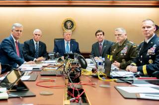 Situation Room of the White House in Washington, U.S., October 26, 2019. Picture taken October 26, 2019. Shealah Craighead/The White House/Handout