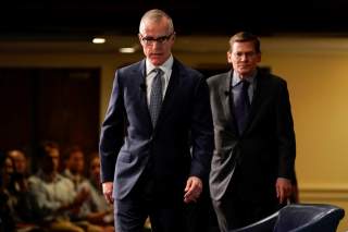 Former acting FBI director Andrew McCabe arrives to speak during a forum on election security titled, “2020 Vision: Intelligence and the U.S. Presidential Election” at the National Press Club in Washington, U.S., October 30, 2019. REUTERS/Joshua Roberts