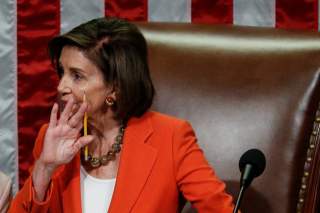 Speaker of the House Nancy Pelosi presides over the U.S. House of Representatives vote on a resolution that outlines the next steps in the impeachment inquiry of U.S. President Donald Trump on Capitol Hill in Washington, U.S.