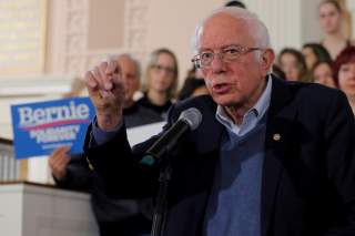 Democratic 2020 U.S. presidential candidate and U.S. Senator Bernie Sanders (I-VT) speaks at a campaign town hall meeting in Portsmouth, New Hampshire, U.S., November 24, 2019. REUTERS/Brian Snyder