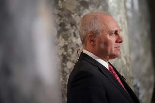 U.S. Rep. Steve Scalise (R-LA) prepares for a TV interview inside Statuary Hall prior voting in the U.S. House of Representatives on two articles of impeachment against U.S. President Donald Trump at the U.S. Capitol in Washington, U.S., December 18, 2019