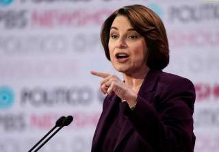 Democratic U.S. presidential candidates Senator Amy Klobuchar criticizes South Bend Mayor Pete Buttigieg at the 2020 campaign debate at Loyola Marymount University in Los Angeles, California, U.S., December 19, 2019. REUTERS/Mike Blake