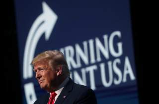 U.S. President Donald Trump delivers remarks at the Turning Point USA Student Action Summit at the Palm Beach County Convention Center in West Palm Beach, Florida, U.S. December 21, 2019. REUTERS/Leah Millis