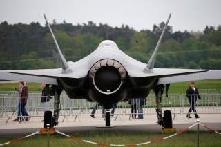 A Lockheed Martin F-35 aircraft is seen at the ILA Air Show in Berlin, Germany, April 25, 2018. REUTERS/Axel Schmidt