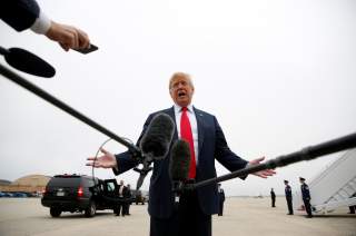 U.S. President Donald Trump talks to reporters as he boards Air Force One to depart for a trip to Houston and Dallas, Texas, from Joint Base Andrews in Maryland, U.S., May 31, 2018. REUTERS/Joshua Roberts