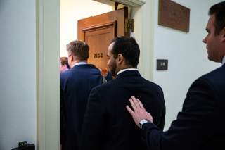 Former Trump campaign aide George Papadopoulos arrives to give a voluntary, transcribed interview behind closed doors before House Oversight and Judiciary Committee, on Capitol Hill, in Washington, U.S., October 25, 2018. REUTERS/Al Drago