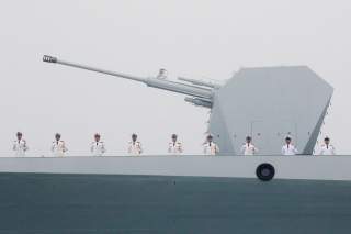 Chinese Navy's destroyer Taiyuan takes part in a naval parade off the eastern port city of Qingdao, to mark the 70th anniversary of the founding of Chinese People's Liberation Army Navy, China, April 23, 2019. REUTERS/Jason Lee TPX IMAGES OF THE DAY