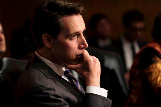 U.S. Senator Josh Hawley (R-MO) listens as acting Homeland Security Secretary Kevin McAleenan testifies before the Senate Homeland Security and Governmental Affairs Committee in Washington, U.S., May 23, 2019. REUTERS/James Lawler Duggan