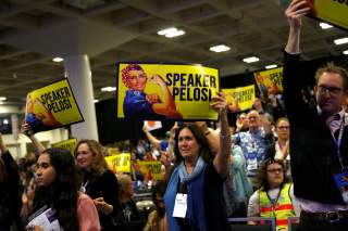 Supporters listen as House Speaker Nancy Pelosi (D-CA) speaks during the California Democratic Convention in San Francisco, California, U.S. June 1, 2019. REUTERS/Stephen Lam