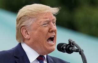 U.S. President Donald Trump speaks during a ceremony to honor the new Chairman of the Joint Chiefs of Staff Army General Mark Milley at Joint Base Myer-Henderson Hall, in Arlington Virginia, U.S., September 30, 2019. REUTERS/Kevin Lamarque