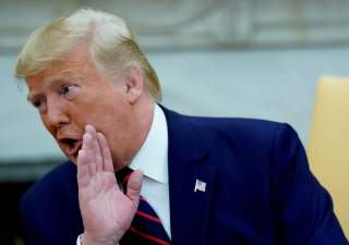 U.S. President Donald Trump speaks during a meeting with Finland's President Sauli Niinisto in the Oval Office of the White House in Washington, U.S., October 2, 2019. REUTERS/Kevin Lamarque