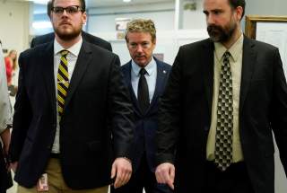 Senator Rand Paul (R-KY) arrives for a vote on Capitol Hill in Washington, U.S., November 6, 2019. REUTERS/Joshua Roberts