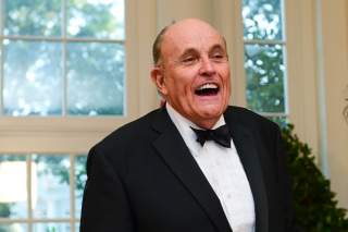 FILE PHOTO: Rudy Giuliani arrives for a State Dinner for Australia’s Prime Minister Scott Morrison at the White House in Washington, U.S. September 20, 2019. REUTERS/Erin Scott/File Photo