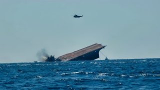 USS America Sinking Aircraft Carrier