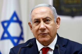 Israeli Prime Minister Benjamin Netanyahu attends the weekly cabinet meeting at the prime minister's office in Jerusalem, June 24, 2018. Gali Tibbon/Pool via Reuters