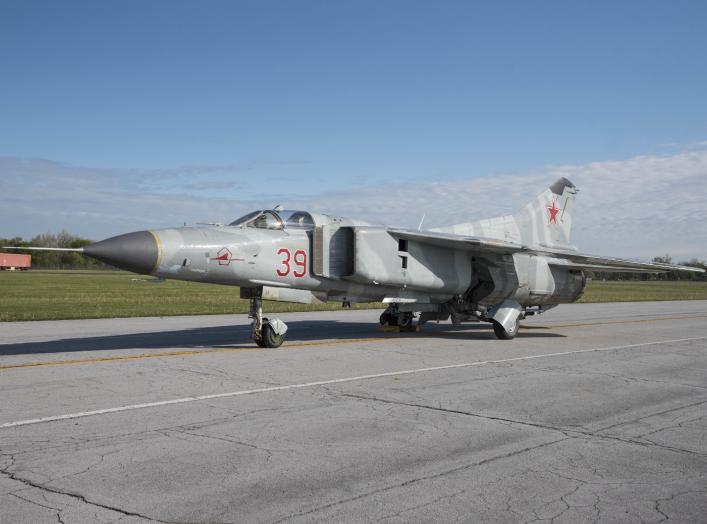 DAYTON, Ohio -- The Mikoyan-Gurevich MiG-23MS “Flogger-E”. (U.S. Air Force photo by Ken LaRock)