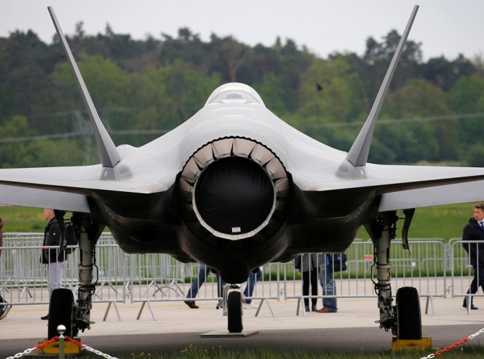 A Lockheed Martin F-35 aircraft is seen at the ILA Air Show in Berlin, Germany, April 25, 2018. REUTERS/Axel Schmidt