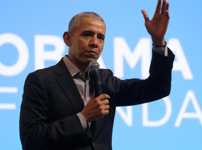 Former U.S. President Barack Obama speaks during an Obama Foundation event in Kuala Lumpur, Malaysia, December 13, 2019. REUTERS/Lim Huey Teng