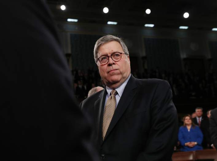 U.S. Attorney General William Barr arrives for U.S. President Donald Trump's State of the Union address to a joint session of the U.S. Congress in the House Chamber of the U.S. Capitol in Washington, U.S. February 4, 2020. REUTERS/Leah Millis/POOL