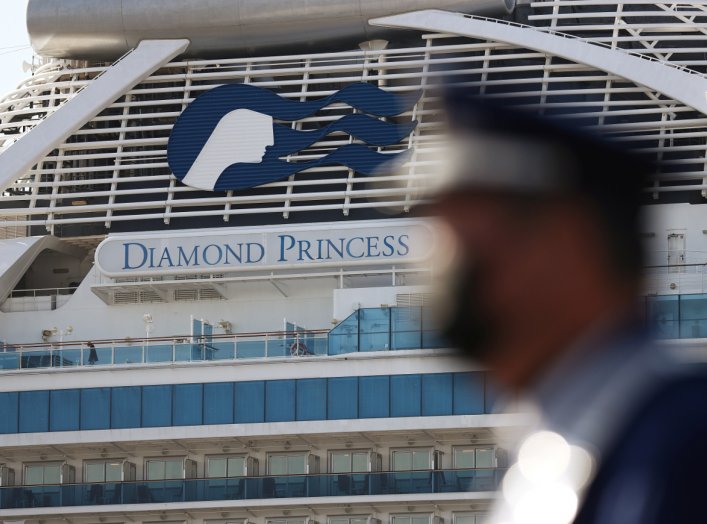 The cruise ship Diamond Princess is seen at Daikoku Pier Cruise Terminal in Yokohama, south of Tokyo, Japan February 21, 2020. REUTERS/Athit Perawongmetha