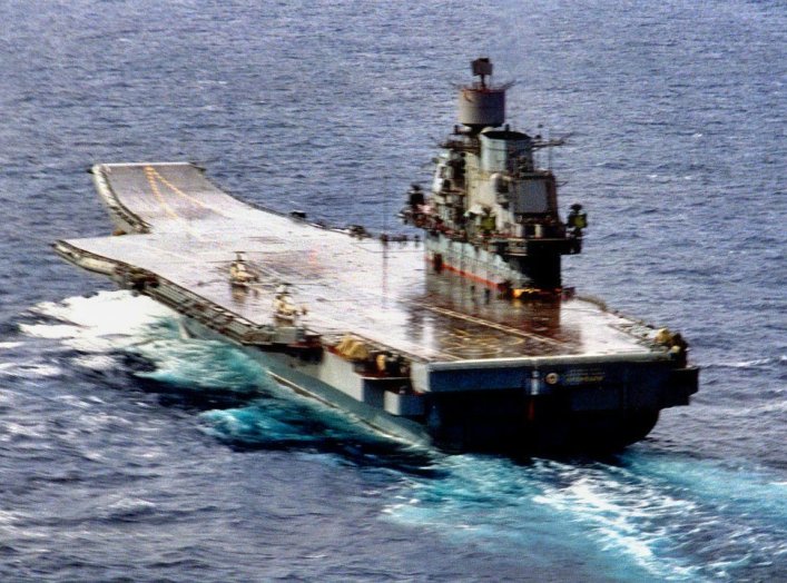 Admiral Kuznetsov Russia Aircraft Carrier.