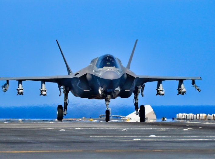 F-35 on Aircraft Carrier Deck