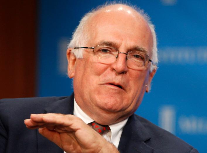 Sir Richard Dearlove, Master of Pembroke College, Cambridge; former Chief, British Secret Intelligence Service (MI6) takes part in the panel discussion "Global Risk" at the 2011 The Milken Institute Global Conference in Beverly Hills, California