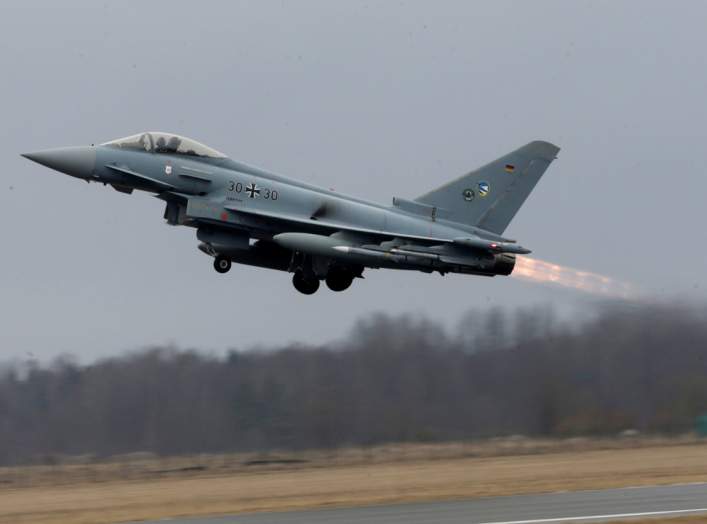 German Air Force Eurofighter Typhoon takes-off during the air policing scramble in Amari air base, Estonia, March 2, 2017. REUTERS/Ints Kalnins