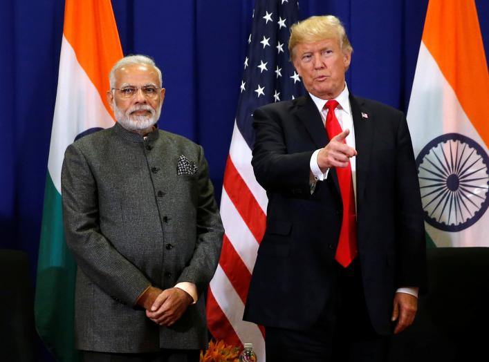 U.S. President Donald Trump holds a bilateral meeting with India's Prime Minister Narendra Modi alongside the ASEAN Summit in Manila, Philippines November 13, 2017. REUTERS/Jonathan Ernst