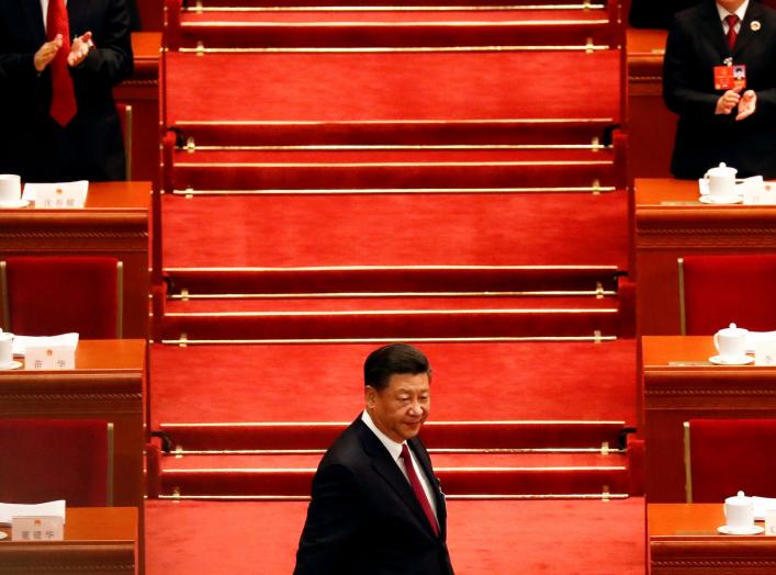 Chinese President Xi Jinping arrives for the opening session of the National People's Congress (NPC) at the Great Hall of the People in Beijing, China March 5, 2018. REUTERS/Damir Sagolj TPX IMAGES OF THE DAY