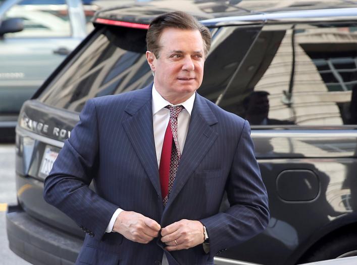 Former Trump campaign manager Paul Manafort arrives for arraignment on a third superseding indictment against him by Special Counsel Robert Mueller on charges of witness tampering, at U.S. District Court in Washington, U.S. June 15, 2018. REUTERS/Jonathan